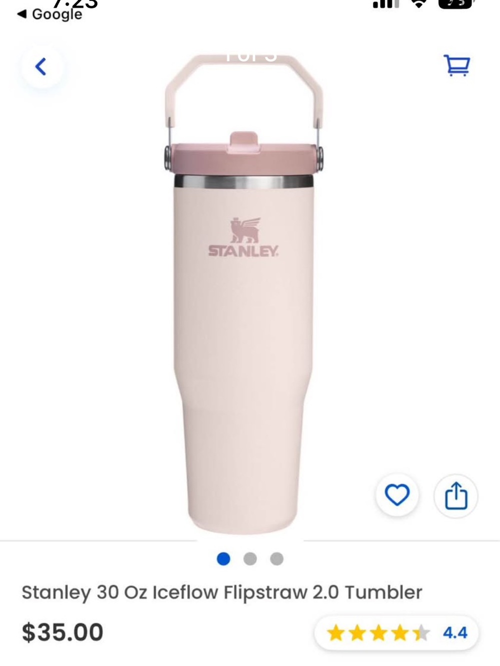 Stanley lot of five cups